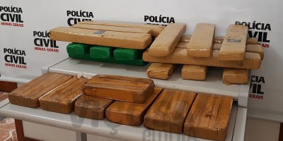 Droga apreendida em Viçosa nesta quarta-feira (27). Foto: Portal Viçosa em Dia