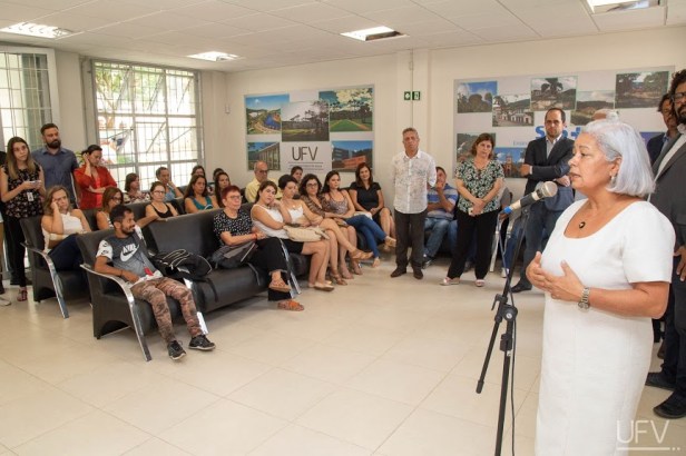 Reitora participa da inauguração da Sede da Unidade de Atenção Especializada em Saúde (UAES). Foto: Daniel Sotto Maior/DCI/UFV